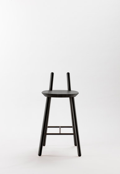 Naïve Semi Bar Chair, black | Bar stools | EMKO PLACE