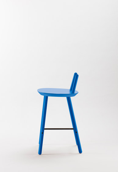 Naïve Semi Bar Chair, blue | Taburetes de bar | EMKO PLACE