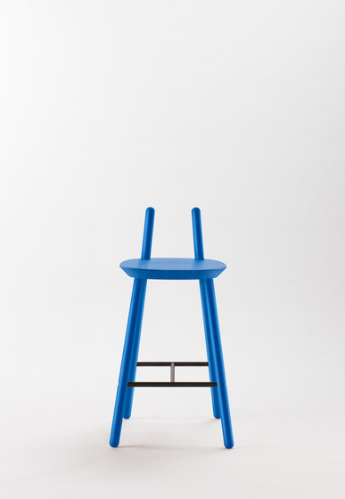 Naïve Semi Bar Chair, blue | Bar stools | EMKO PLACE