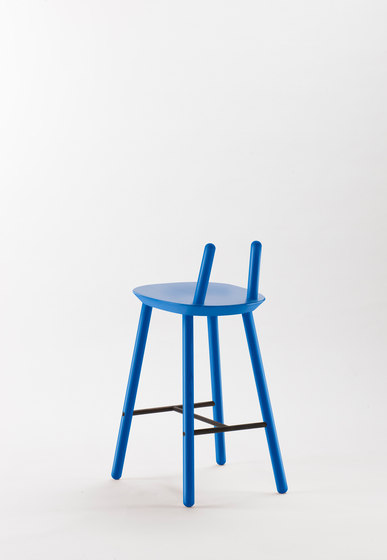 Naïve Semi Bar Chair, blue | Taburetes de bar | EMKO PLACE
