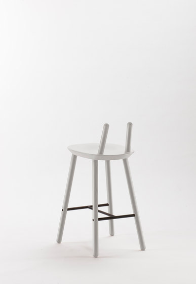 Naïve Semi Bar Chair, grey | Sgabelli bancone | EMKO PLACE