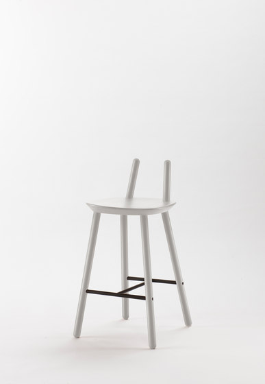 Naïve Semi Bar Chair, grey | Taburetes de bar | EMKO PLACE