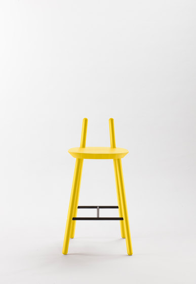 Naïve Semi Bar Chair, yellow | Sgabelli bancone | EMKO PLACE