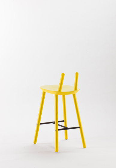 Naïve Semi Bar Chair, yellow | Bar stools | EMKO PLACE