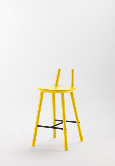 Naïve Semi Bar Chair, yellow | Sgabelli bancone | EMKO PLACE