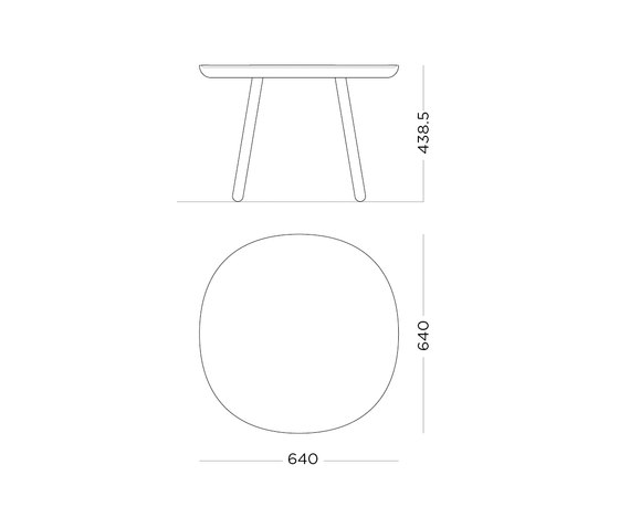 Naïve Side Table, white | Tavolini bassi | EMKO PLACE