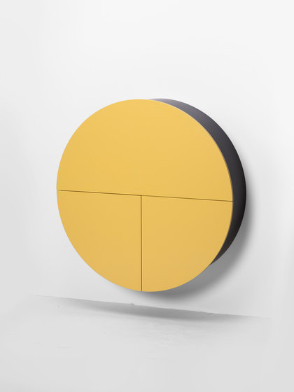 Pill Multifunctional cabinet, black-yellow | Scaffali | EMKO PLACE
