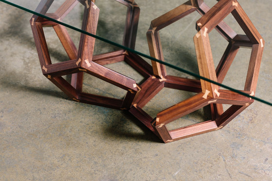 The Walnut Split Polyhedron | Tables basses | Bellwether Furniture
