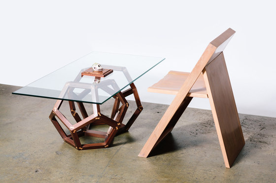 The Walnut Split Polyhedron | Mesas de centro | Bellwether Furniture