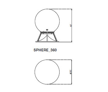 Sphere 360 concrete black | Lautsprecher | Architettura Sonora