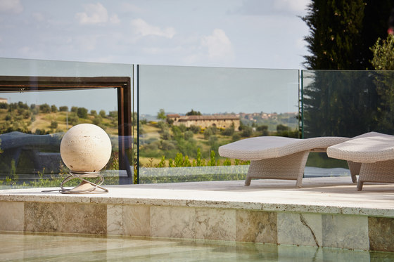 Sphere 360 standard stones travertine classic | Speakers | Architettura Sonora