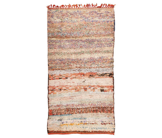 Small Vintage Mid Century Rag Texture Moroccan Carpet 45696 | Alfombras / Alfombras de diseño | Nazmiyal Rugs