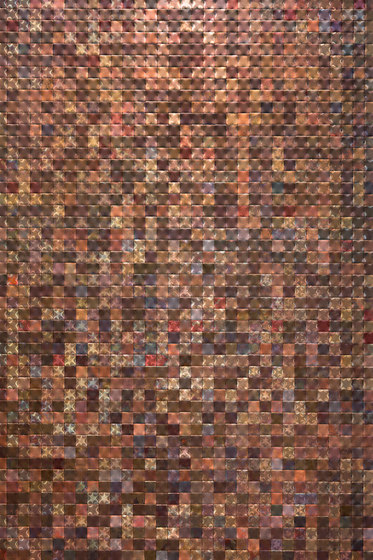 Square 30 rame iridescente | Mosaici metallo | De Castelli