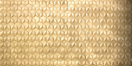 Mosaico brushed brass | Baldosas metálicas | De Castelli