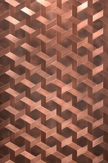 Vienna striped délabré copper | Dalles metalliques | De Castelli