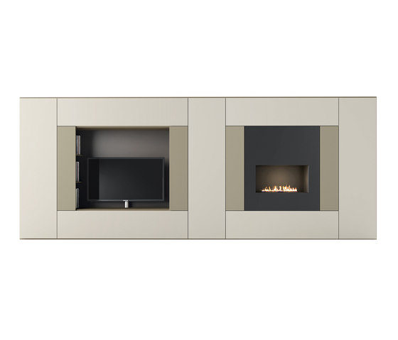 Roomy | tv + fireplace module | Cabinets | CACCARO