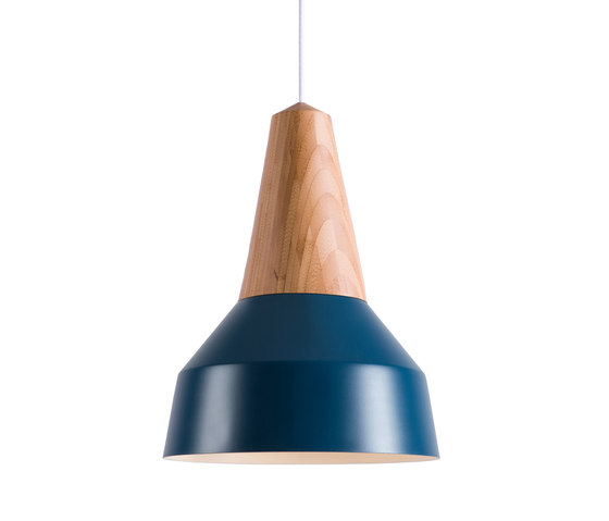 Eikon Basic Bamboo Nordic Blue | Suspended lights | SCHNEID STUDIO
