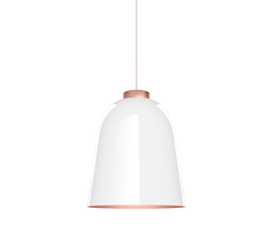 Summera Large White high-gloss | rose | Suspended lights | SHAPES