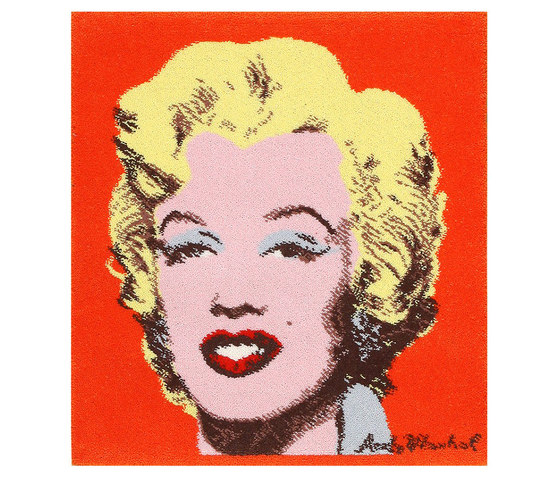 Vintage Andy Warhol Marilyn Monroe Rug | Tapis / Tapis de designers | Nazmiyal Rugs