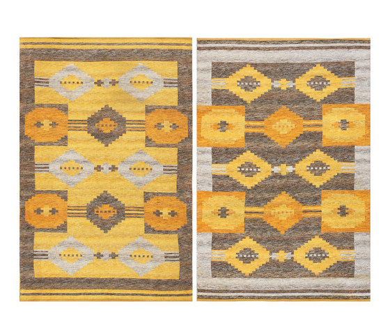 Vintage Double Sided Swedish Kilim Rug | Tapis / Tapis de designers | Nazmiyal Rugs
