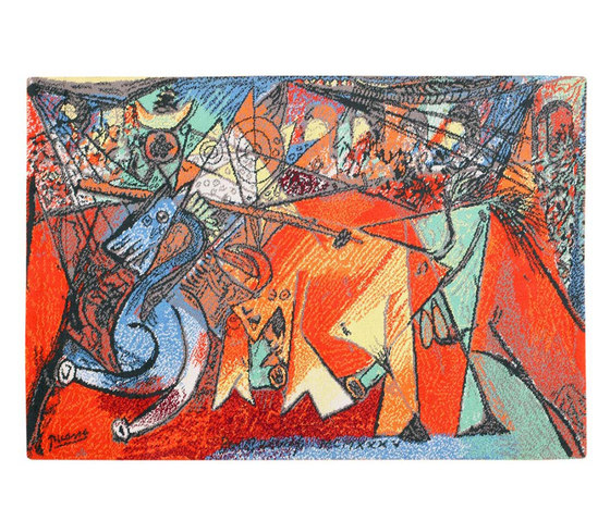 Vintage Pablo Picasso Rug | Formatteppiche | Nazmiyal Rugs