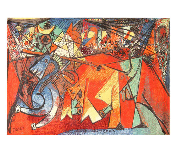 Vintage Pablo Picasso Rug by Ege | Alfombras / Alfombras de diseño | Nazmiyal Rugs