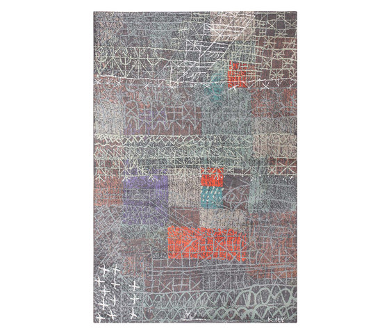 Vintage Paul Klee Carpet | Alfombras / Alfombras de diseño | Nazmiyal Rugs