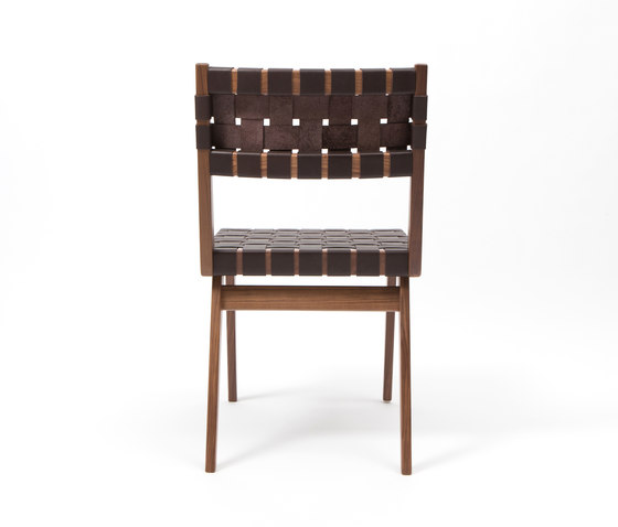 Woven Leather Dining Chair | Chairs | Smilow Design