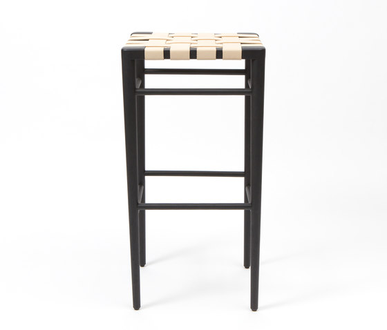 Woven Leather Stool | Bar stools | Smilow Design
