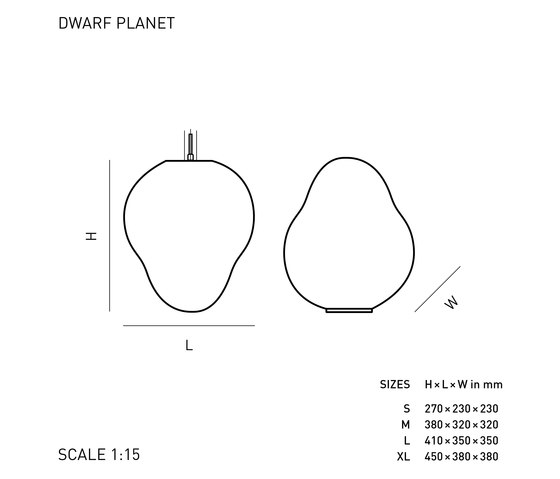 DWARF PLANET | Lámparas de suspensión | ELOA
