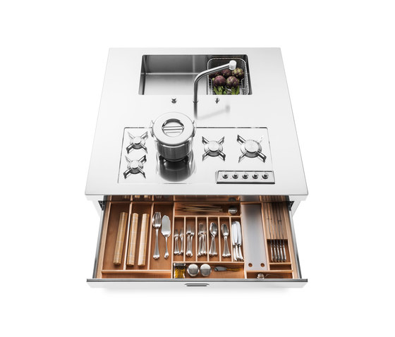 Kücheninseln 130 | Kompaktküchen | ALPES-INOX