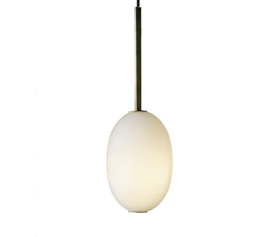 Miro 1 | Oval Pendant Leerschlag | Lámparas de suspensión | Atelier de Troupe