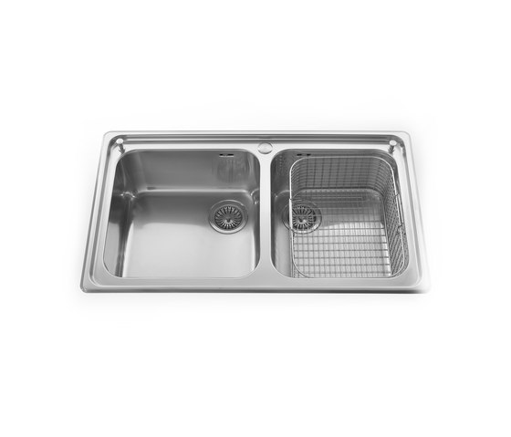 Built-in sink Basic 87/2V | Kitchen sinks | ALPES-INOX