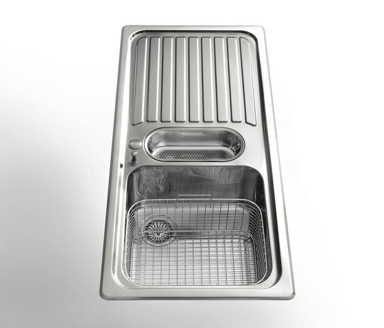 Built-in sinks radius 60 F 5119/1V1B1S | Kitchen sinks | ALPES-INOX