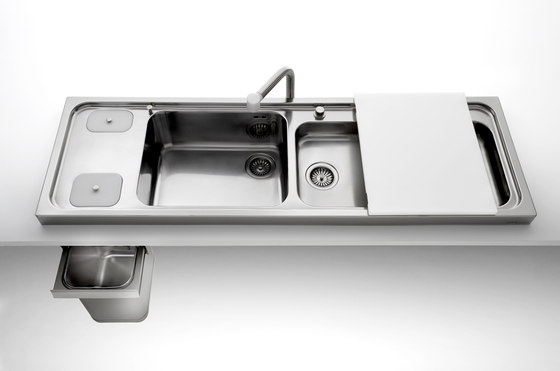Countertop sinks radius 60 A5-5158/2C1V1V8 | Kitchen organization | ALPES-INOX