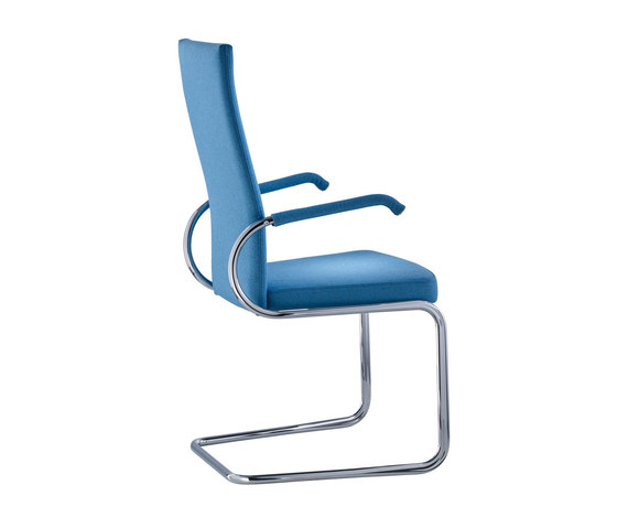 D29P Cinetic cantilever chair upholstered seat | Sillas | TECTA