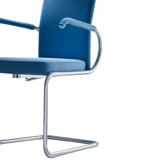 D29P Cinetic cantilever chair upholstered seat | Chaises | TECTA
