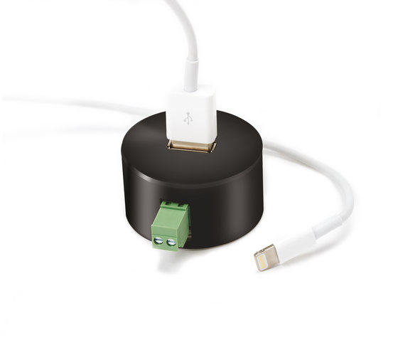 Puck USB Adapter | USB-Ladesteckdose | Basalte