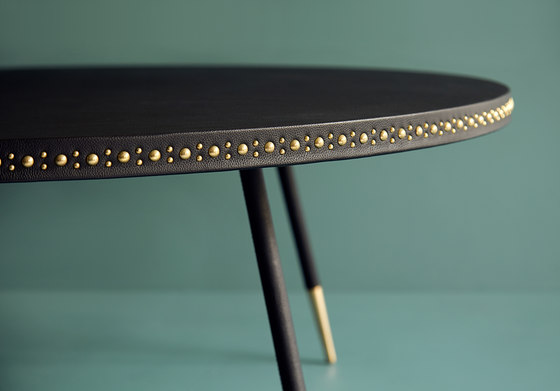 Stud leather coffee table | Mesas de centro | Bethan Gray