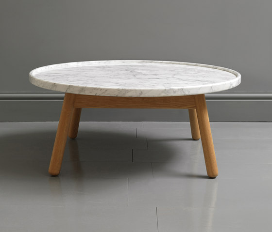 Carve marble round coffee table | Coffee tables | Bethan Gray