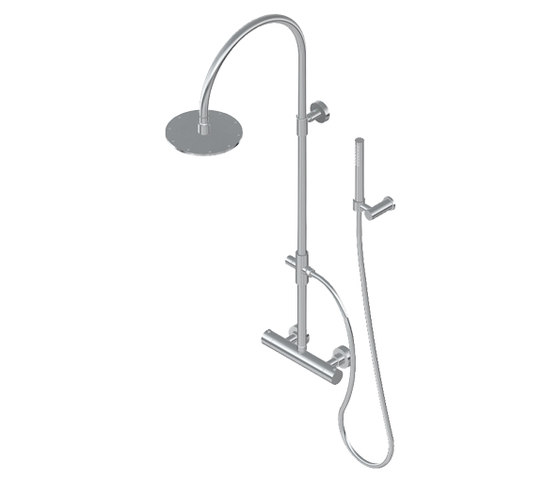 Aqua-Sense - Wall mounted round thermostatic shower column | Shower controls | Graff