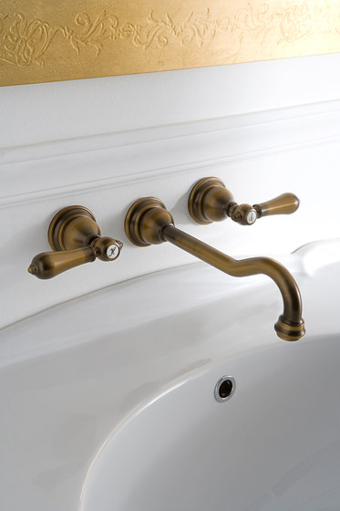 Canterbury - Wall-mounted basin mixer with 24cm spout - exposed parts | Wash basin taps | Graff
