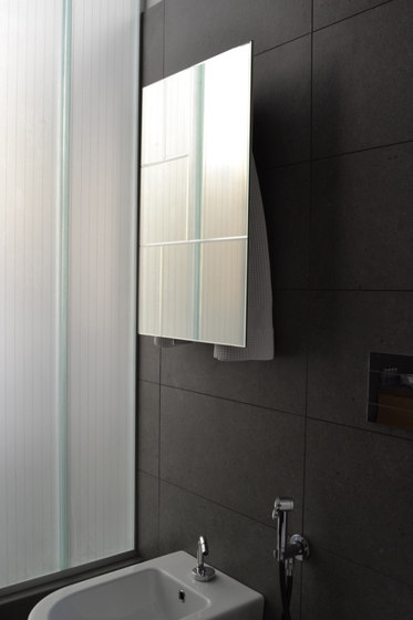 Geometrici towel warmer rectangle mirror design 2 | Spiegel | mg12