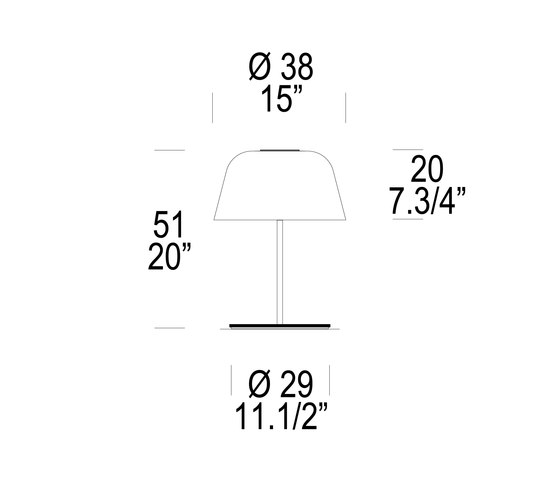 Ayers T38 | Table lights | Leucos