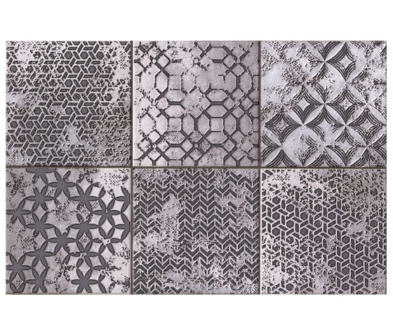 Firenze Heritage Formella Grigia Inserto Mix6 | Ceramic tiles | Fap Ceramiche