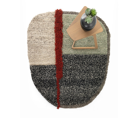 Nudo | rug large, grey/green/black | Tappeti / Tappeti design | Ames
