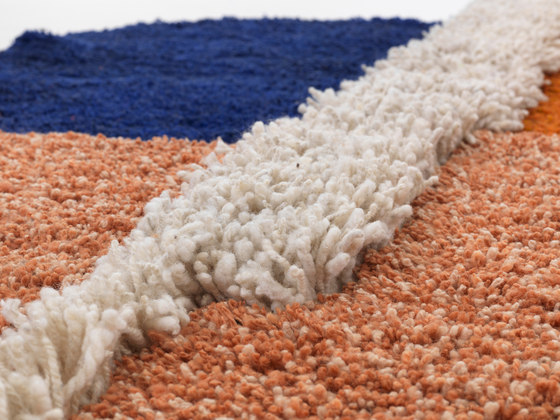 Nudo | rug large, blue/orange/ochre | Rugs | Ames