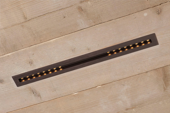 WHITE-LINE SLOT IN Anodised brass 430mm | Lampade soffitto incasso | PVD Concept