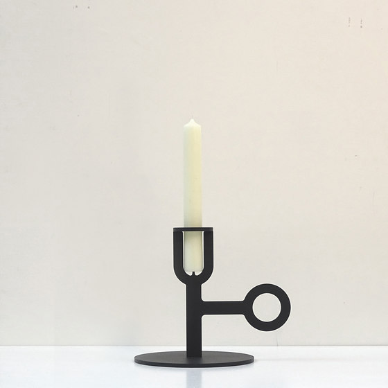 Carry On Big Low Black for New Duivendrecht | Candlesticks / Candleholder | Tuttobene