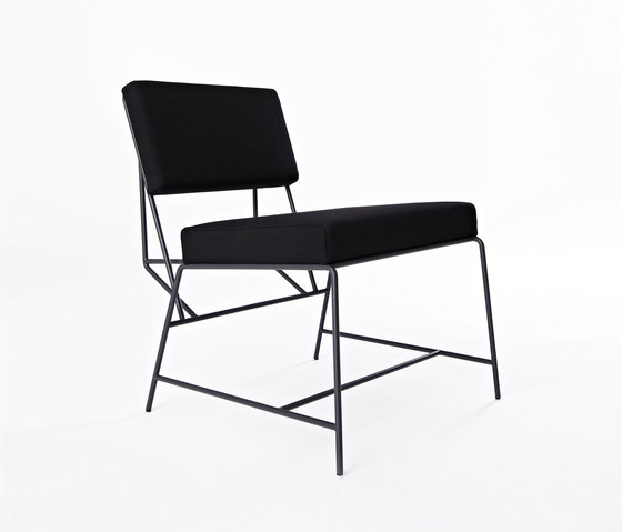 Hensen Loungechair steel / fabric for New Duivendrecht | Sillones | Tuttobene